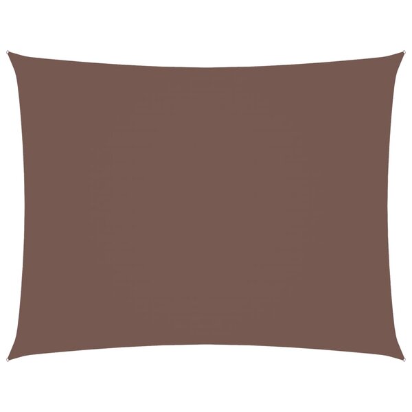 vidaXL Voile de parasol tissu oxford rectangulaire 3x4 5 m marron