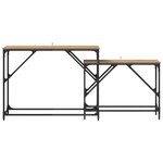 vidaXL Table console 2 Pièces Chêne artisanal 100 x 28 x 75 cm