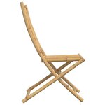 vidaXL Chaises pliables de jardin lot de 6 46x66x99 cm bambou