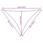 vidaXL Voile de parasol tissu oxford triangulaire 4x5x5 m bleu