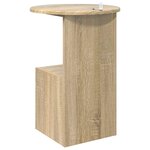 vidaXL Table d'appoint Chêne Sonoma Ø 39 5 x 55 cm Bois d'ingénierie