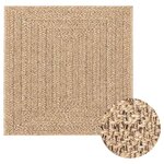 vidaXL Tapis ZIZUR 240x240 cm aspect de jute intérieur et extérieur