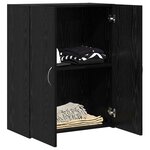 vidaXL Cabinet de Bureau Chêne noir 60 x 32 x 77.5 Bois d'ingénierie