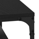 vidaXL Table basse Chêne noir 81 x 50 x 40 cm Bois d'ingénierie