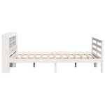 vidaXL Cadre de lit avec tête de lit sans matelas blanc 150x200 cm