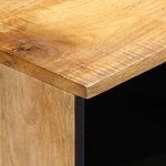 vidaXL Table de chevet 40x34x46 cm bois de manguier massif brut