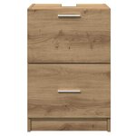 vidaXL Cabinet de salle de bain Chêne artisanal 40 x 37 x 59 cm