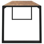 vidaXL Table de jardin et pieds en forme de U 200x90x75 cm bois acacia
