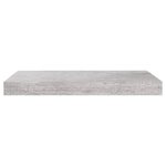 vidaXL Étagères murales flottantes 2 Pièces gris béton 50x23x3 8 cm MDF