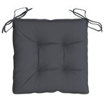 vidaXL Coussins de chaise lot de 4 anthracite 40x40x7 cm tissu oxford
