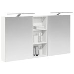 vidaXL Ensemble de Meubles de Salle de Bain 3 Pièces 130 x 14 5 x 70 cm