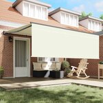 vidaXL Auvent Rétractable Crème 400 × 300 cm Polyester et Aluminium