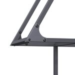 vidaXL Portant de bois chauffage anthracite 80x25x90 cm