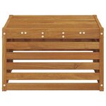 vidaXL Pouf d'Extérieur Bois d'Acacia Massif Naturel 59 x 59 x 37 cm