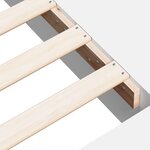 vidaXL Cadre de lit blanc 90x190 cm bois d'ingénierie