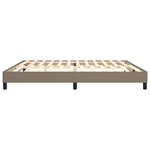 vidaXL Cadre de lit Taupe 200x200 cm Tissu