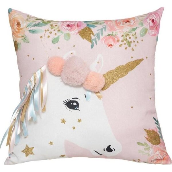 Coussin licorne rubans