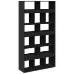 vidaXL Bibliothèque noir 100x33x187 5 cm bois d'ingénierie