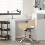 vidaXL Bureau avec étagère Blanc 102 x 50 x 75 cm Bois d'ingénierie