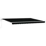 vidaXL Auvent Rétractable 450 × 350 cm Noir