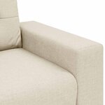vidaXL Canapé 2 Pièces Beige Tissu en lin mélangé