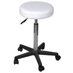 vidaXL Tabourets de bureau lot de 2 Blanc 35 5x84 cm Similicuir