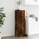 vidaXL Armoire d'apothicaire chêne fumé 30x41x118 cm bois d'ingénierie