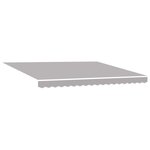 vidaXL Auvent Rétractable 400 × 350 cm Gris clair