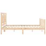 vidaXL Cadre de lit sans matelas 160x200 cm bois massif de pin