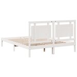 vidaXL Cadre de lit extra long sans matelas 160x210 cm bois massif
