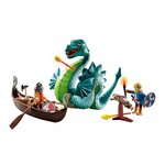 PLAYMOBIL 71830 - Duo de Vikings  barque  canon et monstre marin