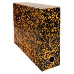 Boîte de classement carton tradition dos 9 cm  couleurs assorties - lot de 5 - exacompta