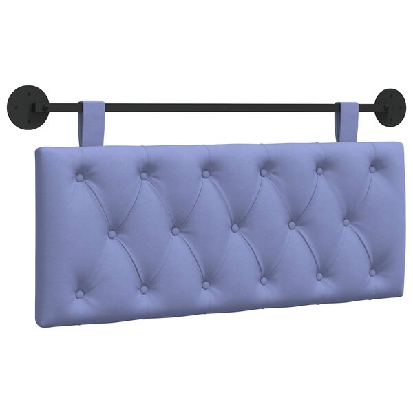 vidaXL Tête de lit suspendue Bleu denim Tissu