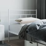 vidaXL Tête de lit métal blanc 75 cm