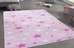 Tapis enfant Etoile 120 x 160 cm - Rose