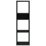 vidaXL Bibliothèque noir 34x31x112 cm bois d'ingénierie