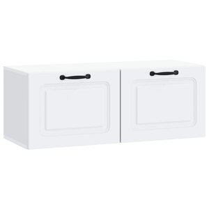 vidaXL Meuble TV mural Blanc 78 5 x 31 x 30 cm Bois d'ingénierie