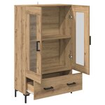 vidaXL Haut Armoire avec tiroir Chêne artisanal 69 5 x 31 x 115 cm