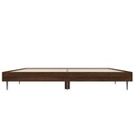 vidaXL Cadre de lit sans matelas chêne marron 140x190 cm