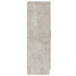 vidaXL Armoire à chaussures Gris béton 55x35x108 cm Bois d'ingénierie