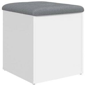 vidaXL Banc de rangement Blanc 42x42x45 cm Bois d'ingénierie
