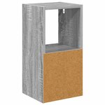 vidaXL Table de chevet avec tiroir Gris Sonoma 25 5 x 22 x 49 5 cm