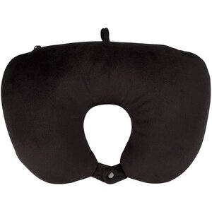 ABBEY Coussin de voyage 2 en 1 - Côté 100% polaire, l'autre côté en polyamide - Dimensions : 37 x 31 cm