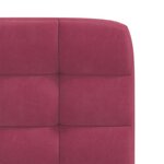 vidaXL Chaises à manger lot de 4 Rouge bordeaux Velours