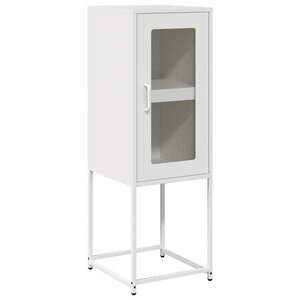 vidaXL Buffet blanc 36x39x107 cm acier laminé à froid