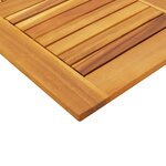 vidaXL Dessus de table 80x80x2 2 cm carré bois massif d'acacia