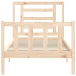 vidaXL Cadre de lit sans matelas bois de pin massif