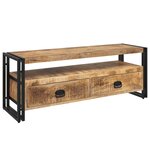 vidaXL Meuble TV 120x35x45 cm Bois solide de manguier