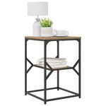 vidaXL Table d'appoint Chêne artisanal 41 x 40 x 60 cm