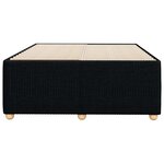 vidaXL Cadre de lit sans matelas noir 120x190 cm tissu